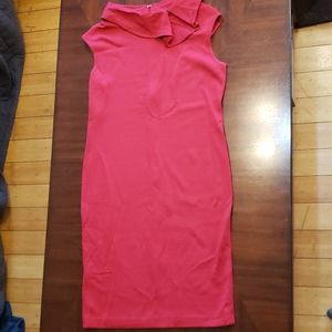 St john red work dress